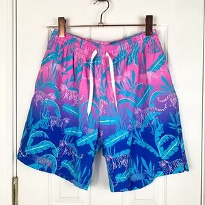 💛Chubbies Men Size Medium The Hydrofoils 7" Swim Trunks Lined